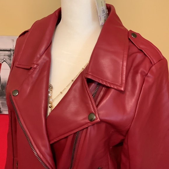 NWT ee:some Leather Jacket - Picture 3 of 7